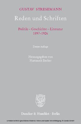 Reden und Schriften.