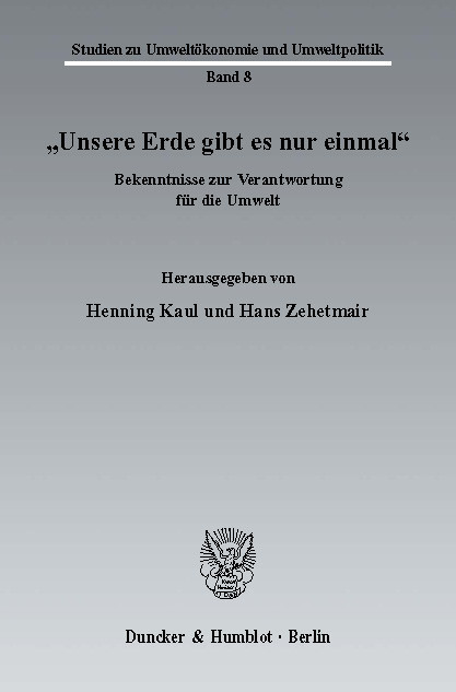 »Unsere Erde gibt es nur einmal«. main product photo