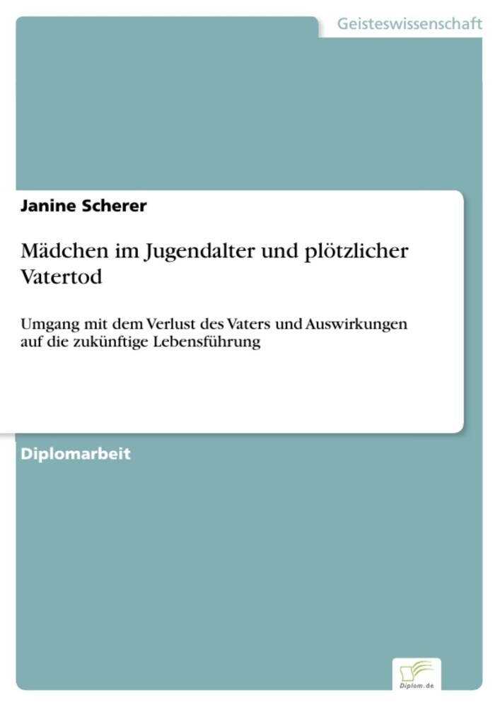 Mädchen im Jugendalter und plötzlicher Vatertod main product photo