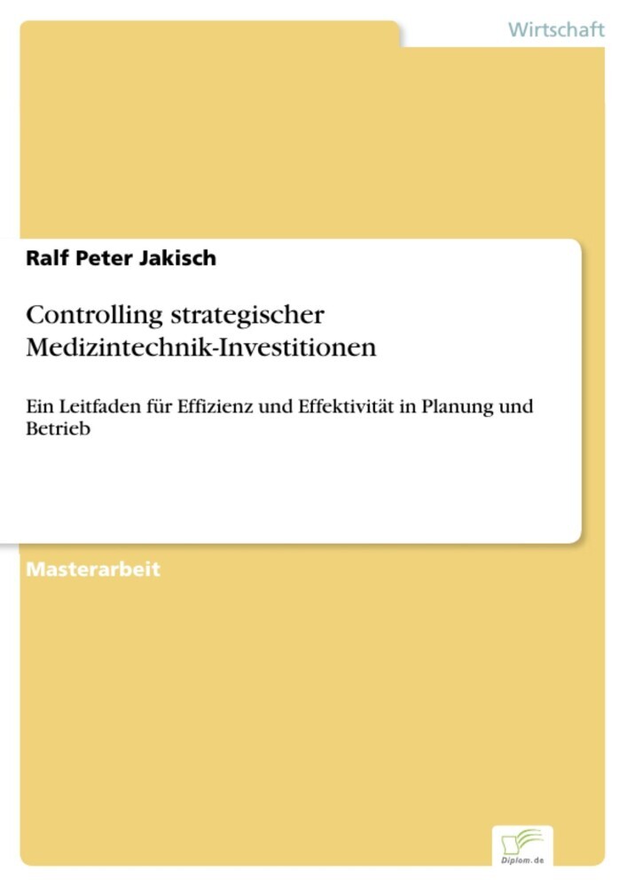 Controlling strategischer Medizintechnik-Investitionen main product photo