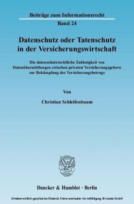 Datenschutz oder Tatenschutz in der Versicherungswirtschaft.