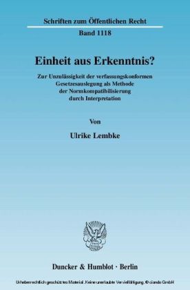 Einheit aus Erkenntnis?
