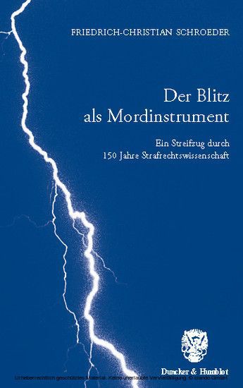 Der Blitz als Mordinstrument. main product photo