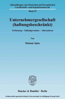 Unternehmergesellschaft (haftungsbeschränkt).