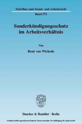 Sonderkündigungsschutz im Arbeitsverhältnis.
