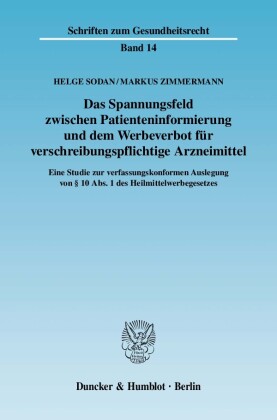 Das Spannungsfeld zwischen Patienteninformierung und dem Werbeverbot für verschreibungspflichtige Arzneimittel.