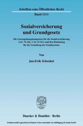 Sozialversicherung und Grundgesetz.