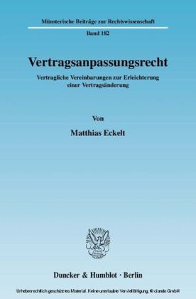 Vertragsanpassungsrecht.