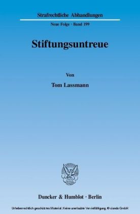 Stiftungsuntreue.