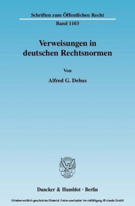 Verweisungen in deutschen Rechtsnormen.
