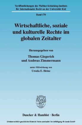 Wirtschaftliche, soziale und kulturelle Rechte im globalen Zeitalter. main product photo