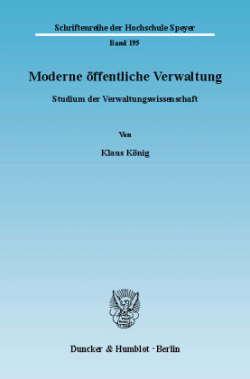 Moderne öffentliche Verwaltung.