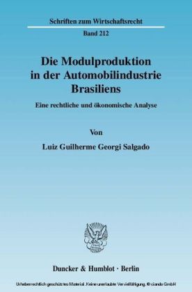 Die Modulproduktion in der Automobilindustrie Brasiliens.