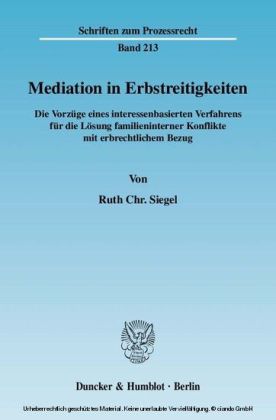 Mediation in Erbstreitigkeiten.