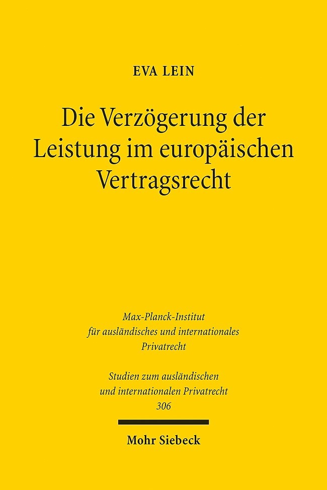 Die Verzögerung der Leistung im europäischen Vertragsrecht main product photo