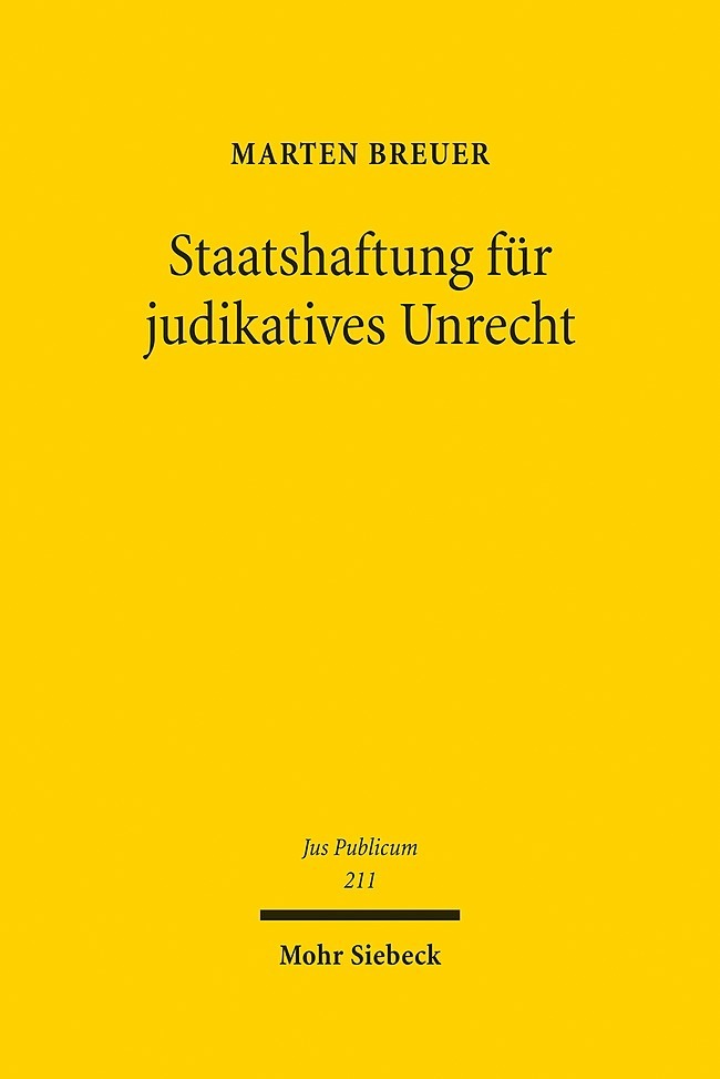 Staatshaftung für judikatives Unrecht main product photo