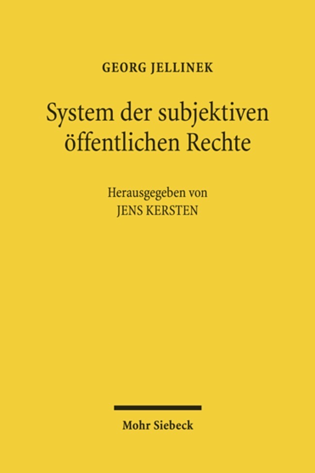 System der subjektiven öffentlichen Rechte main product photo