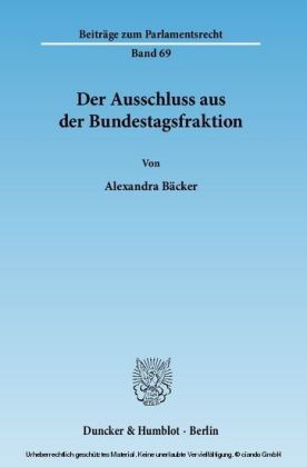 Der Ausschluss aus der Bundestagsfraktion.