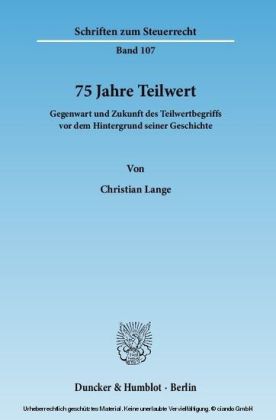 75 Jahre Teilwert.