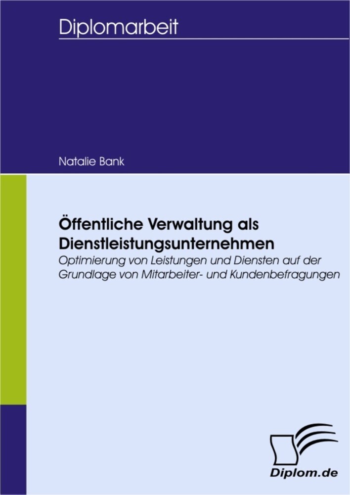 Öffentliche Verwaltung als Dienstleistungsunternehmen main product photo