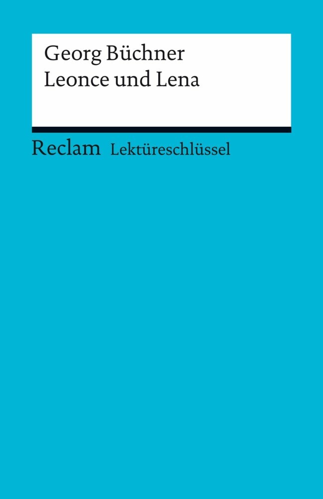 Georg Büchner: Leonce und Lena main product photo