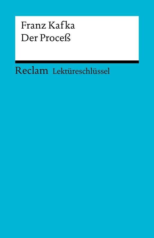 Franz Kafka: Der Proceß main product photo