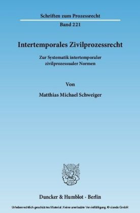 Intertemporales Zivilprozessrecht.