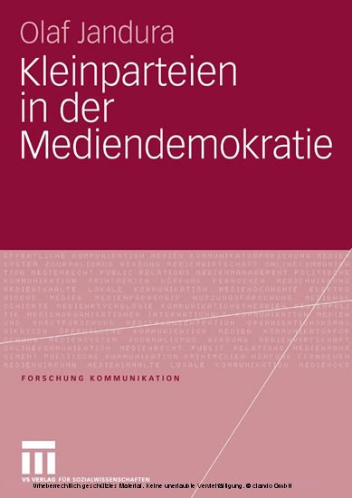 Kleinparteien in der Mediendemokratie main product photo
