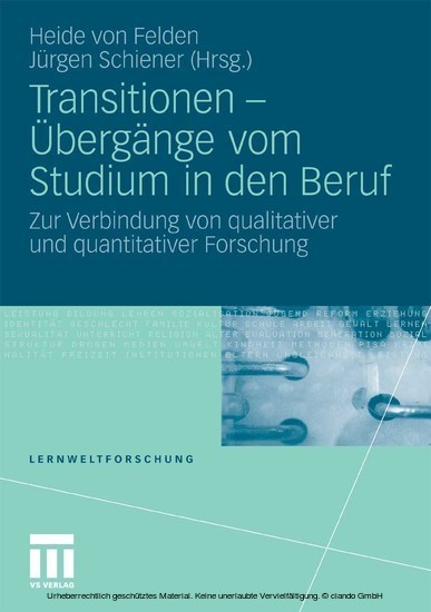 Transitionen - Übergänge vom Studium in den Beruf main product photo