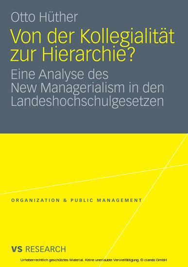 Von der Kollegialität zur Hierarchie? main product photo