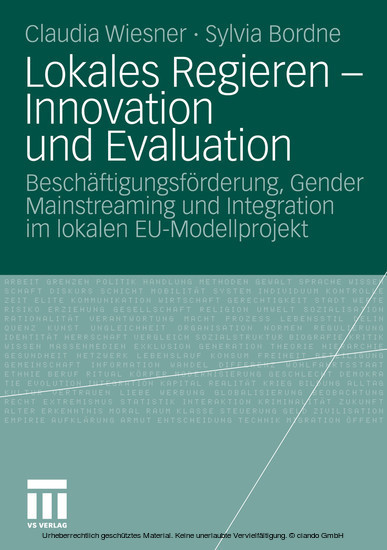 Lokales Regieren - Innovation und Evaluation main product photo