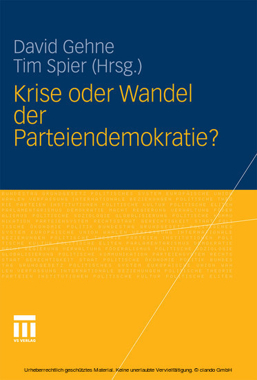 Krise oder Wandel der Parteiendemokratie? main product photo