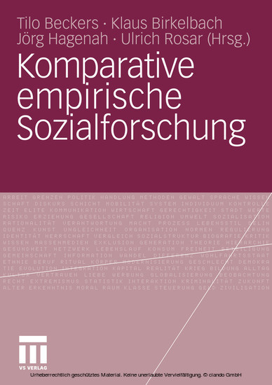 Komparative empirische Sozialforschung main product photo