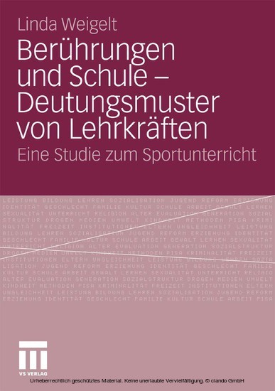 Berührungen und Schule - Deutungsmuster von Lehrkräften main product photo