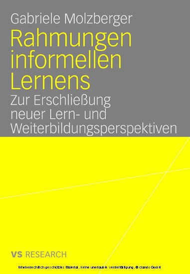 Rahmungen informellen Lernens main product photo
