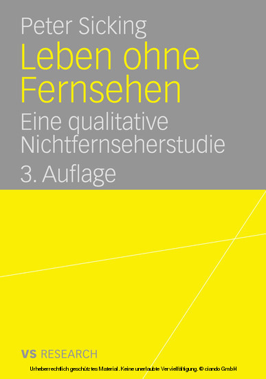 Leben ohne Fernsehen main product photo