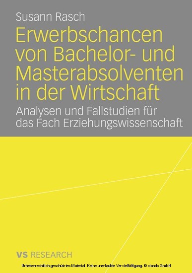 Erwerbschancen von Bachelor- und Master-Absolventen in der Wirtschaft main product photo
