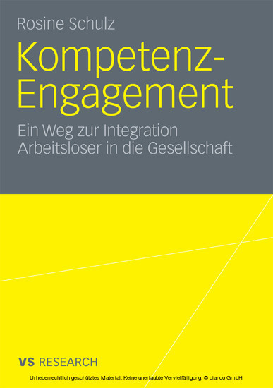 Kompetenz-Engagement: Ein Weg zur Integration Arbeitsloser in die Gesellschaft main product photo