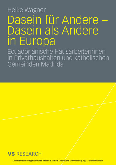 Dasein für Andere - Dasein als Andere in Europa main product photo
