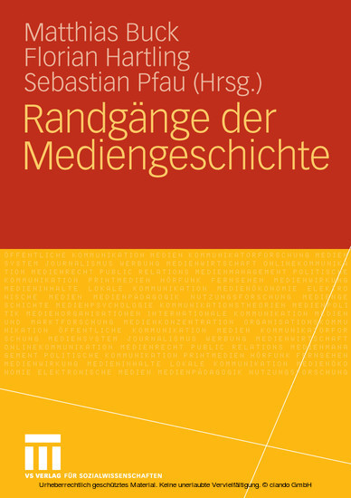 Randgänge der Mediengeschichte main product photo