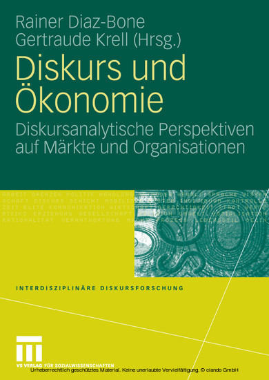 Diskurs und Ökonomie main product photo