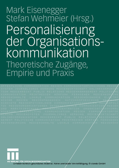 Personalisierung der Organisationskommunikation main product photo