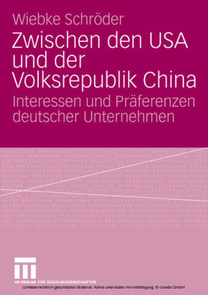 Zwischen den USA und der Volksrepublik China