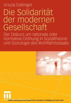 Die Solidarität der modernen Gesellschaft