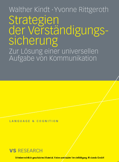 Strategien der Verständigungssicherung main product photo