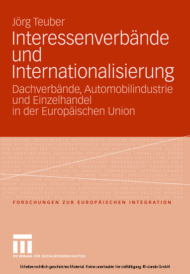 Interessenverbände und Internationalisierung main product photo