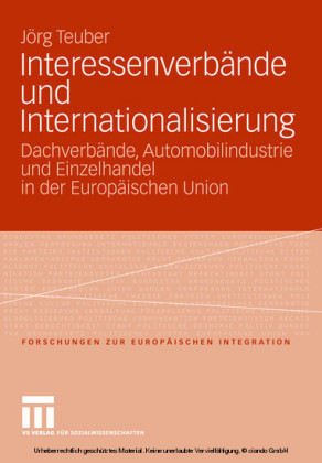 Interessenverbände und Internationalisierung