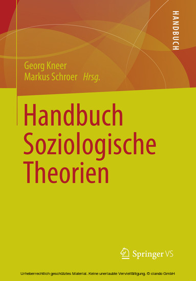 Handbuch Soziologische Theorien main product photo