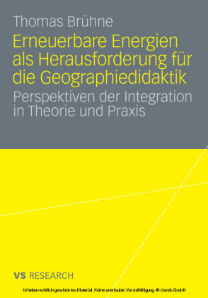 Erneuerbare Energien als Herausforderung für die Geographiedidaktik