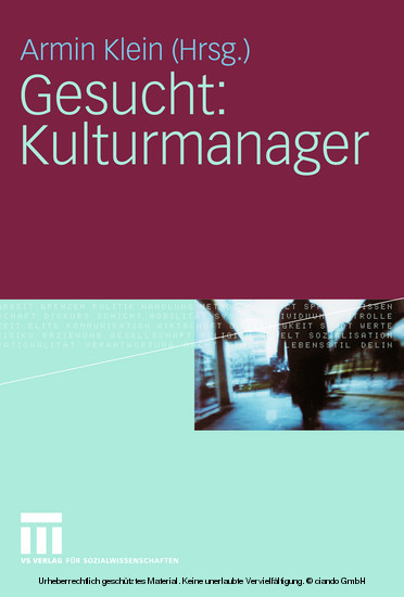 Gesucht: Kulturmanager main product photo